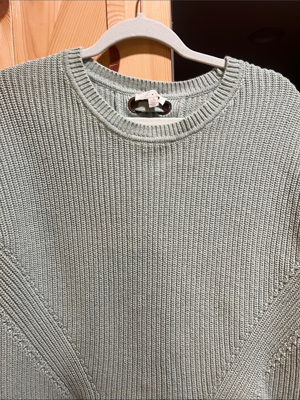 Lucky Brand Sage Crewneck Knit Sweater/detailed back size large